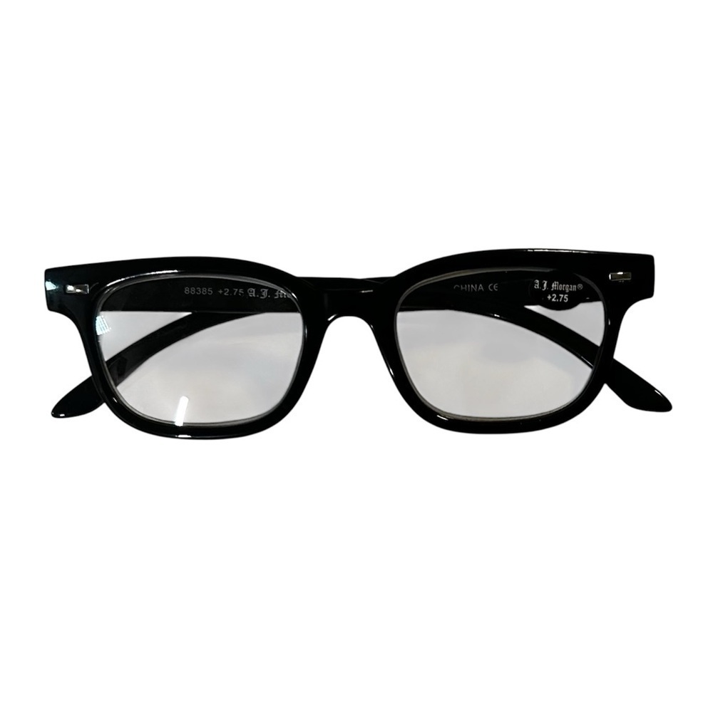 A.J.Morgan Black Reading Glasses. New. 1.5, 2.75 - Picture 6 of 7